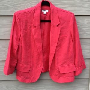 CATO Red Linen Jacket L